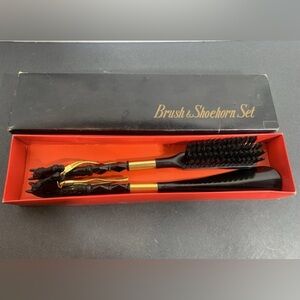 Elegant Black and Gold Grooming Set